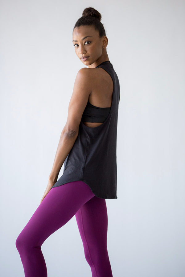 Lululemon athletica Modal Silk Twist-Back Yoga Tank Top, Women's  Sleeveless & Tops